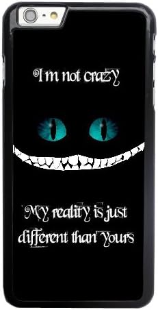 Apple iphone 6 6S plus (5.5 inch) Case, Cheshire Cat We Re All Mad Here Phone Case for Apple iphone 6 6S plus (5.5 inch) Black Plastic Ultra Slim Cover Case GHST1131441