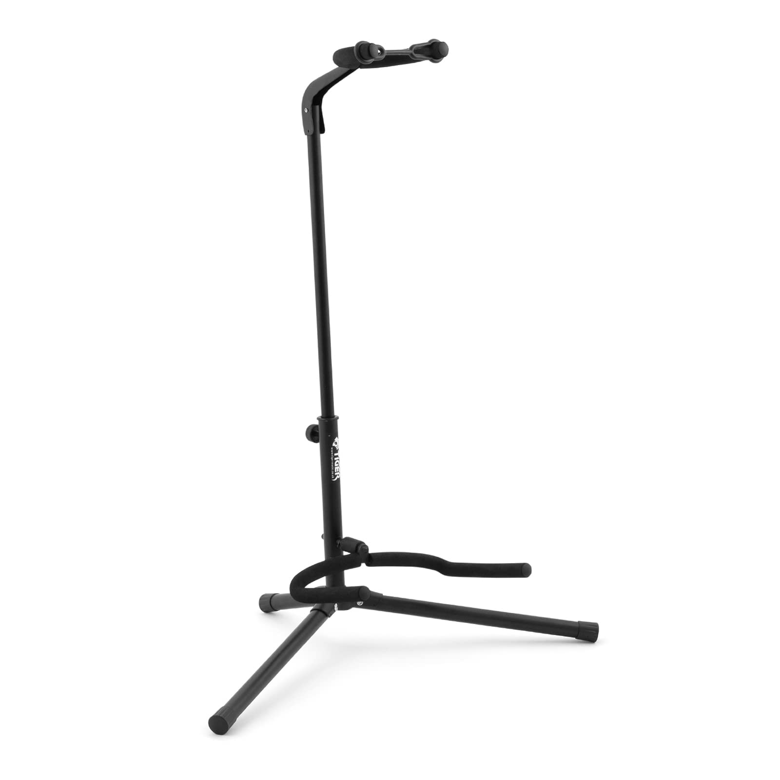 TIGER GST14-GT Electric Guitar Stand - Portable Folding with Neck Support - Black