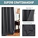 H.VERSAILTEX Blackout Curtains for Bedroom Thermal Insulated Curtains Grey Window Shades, Energy Efficient Noise Reducing Curtains Drapes for Living Room - 52'W by 84'L - Charcoal Gray - One Panel