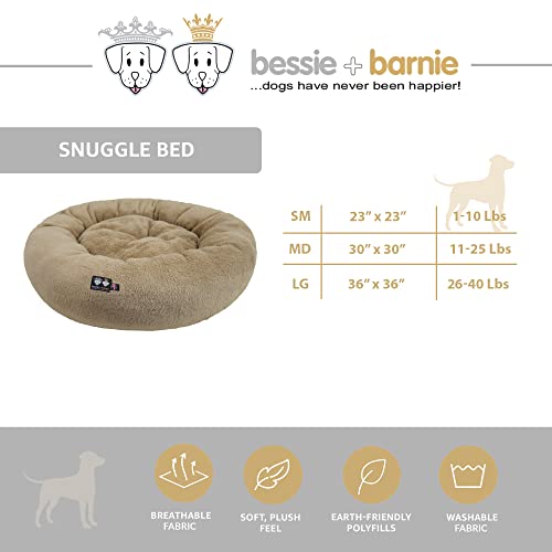 Bessie and Barnie Snuggle Dog Bed Extra Plush Fabric Dog Bean Bag Bed