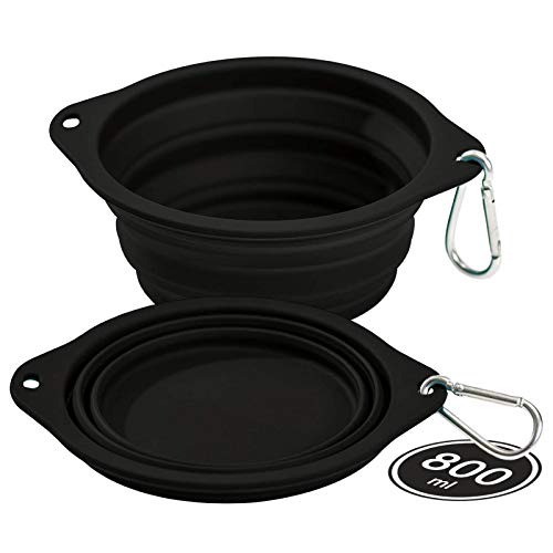 CFMOUR Collapsible Dog Bowls, 2Pack Portable Water Bowl for Dogs Cats
