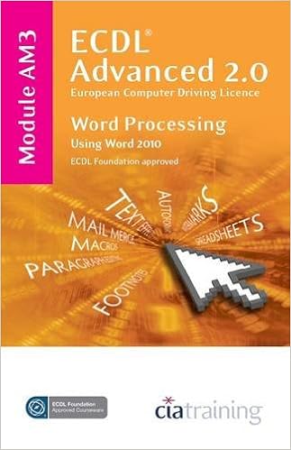 Ecdl Advanced Syllabus 20 Module Am3 Word Processing Using - 