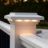 TIMBERTECH Island Low Voltage LED Post Cap Light - White