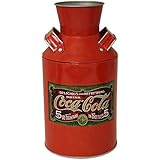 The Tin Box Company Coke Replica Milk Can, Red, 4-1/4 x 8