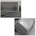Idotry 4-Pack Small Plastic Commercial Bus Box, 8 L Small Bus Tub, Gray