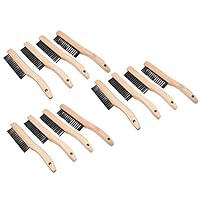 12 Pack | Multi-Purpose, Shoe Handle, Wire Scratch Brushes