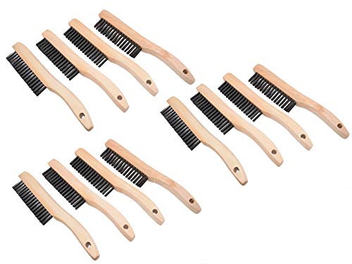 12 Pack | Multi-Purpose, Shoe Handle, Wire Scratch Brushes - Thumbnail 4