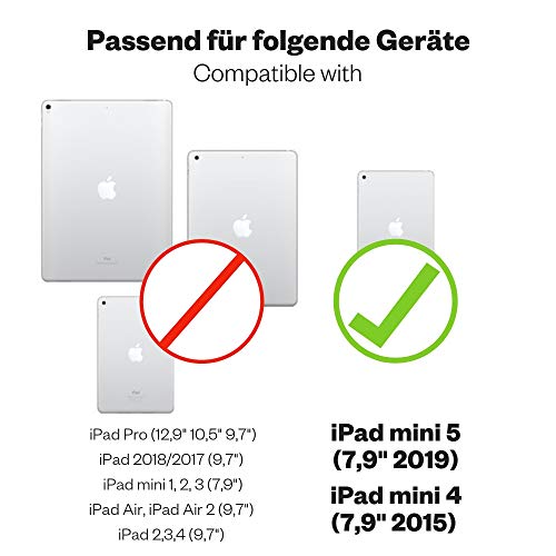 KAVAJ iPad Mini 5 2019 & 4 Case Leather Cover Berlin Cognac-Brown for Apple iPad Mini 5 2019 & 4 Genuine Cowhide Leather with Built-in Stand Auto Wake/Sleep Function. Slim Fit Smart Folio Covers
