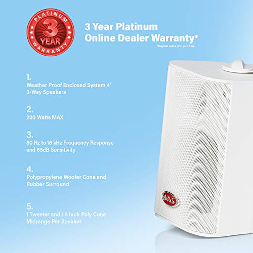2 BOSS+Audio+MR4+3W+Weatherproof+Speakers