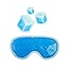 Ice Eye Mask by FOMI Care | Cooling Technology for Relaxing Sleep | Blackout for Airplane Travel | Migraine Headache, Eye Puffiness, Dark Circle Relief | Reusable Ankle Wrap | Fabric Backing (Blue)