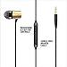 House of Marley Uplift 2: Wired Earphones with Microphone and Sustainable Materials (Brass)
