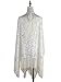 Anna-Kaci Womens Oversized Gatsby Hand Beaded Fringed Sequin Evening Shawl Wrap