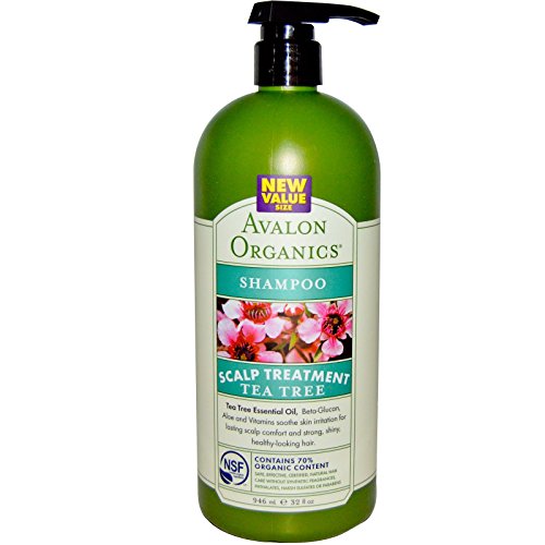 Avalon Organics, Shampoo, Scalp Treatment, Tea Tree, 32 fl oz (946 ml)