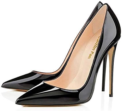 Caitlin Pan Womens Formal Court Shoes Pointed Toe High Heels Stilettos Slip On Dress Pump Shoes