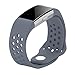 Yometome Fitbit Charge 2 Band Fashion Accessories Classic Edition Comfortable Replacement Strap for Fit bit Charge2 Sport Wristband for Girl and Boy With Breathable Holes Small Size Gray