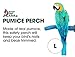 Sweet Feet and Beak Safety Pumice Perch Bird Toy - Features Real Pumice - Trims Nails and Beak Like Pet Grooming Clippers - Promotes Healthy Feet - Safe, Non-Toxic Bird Supplies for Bird Cages