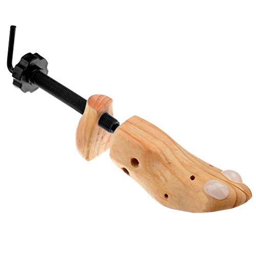 PiggiesC Unisex Women Men Wooden Adjustable 2-Way Shoe Stretcher Expander Shaper Tree M