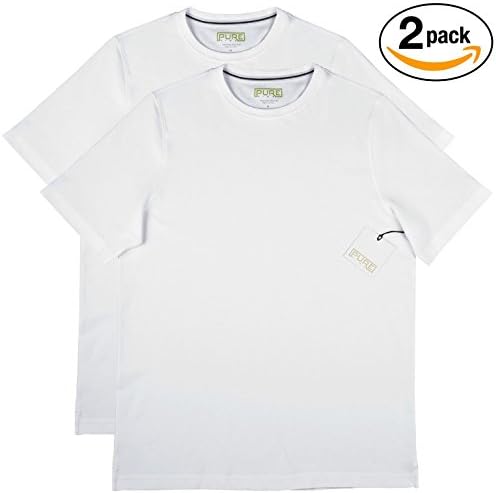 Pure Pima Ultra Soft Pima Cotton T Shirt 2-Pack - S/S Crew - White / White,XX-Large,White /White Apparel