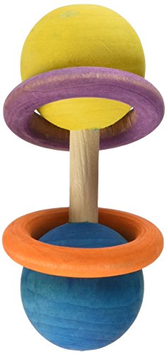 Super Bird Creations 4-1/2 by 1-3/4-Inch Rattle Bird Foot Toy, Medium to Large