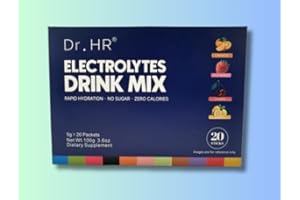 Sugar-Free Electrolyte Hydration Powder Mix, Zero Calorie Drink Supplement in Powdered Form