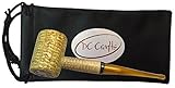 Missouri Meerschaum Legend Corn Cob Tobacco Pipe - Includes DC Crafts Pipe Bag (Straight Stem)