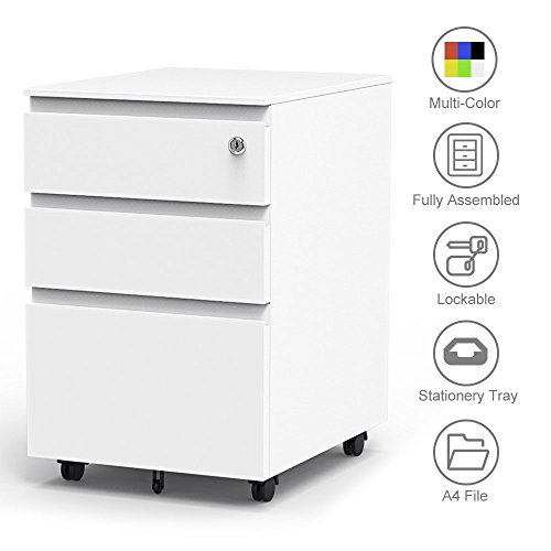 Buy Dripex Fully Assembled 3Drawer Mobile File A4 File