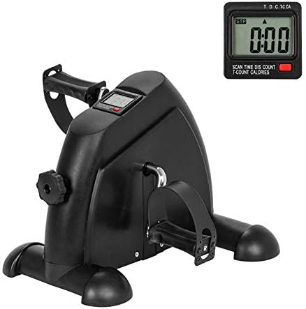 Ryokozashi Pedal Exerciser, Mini Exercise Bike Arm and Leg Exerciser with Digital LCD, Portable Mini Cycle Bike for Under Your Office Desk