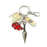 J&C Family Owned Brand Classic Anime Naruto The Akatsuki Keychain w/Gift Box