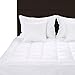 Quilted Fleece Mattress Pad (King) - Mattress Cover Stretches up to 16 Inches Deep - Fleece Mattress Topper and Mattress Protector by Utopia Bedding