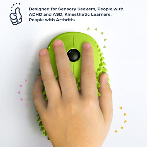 HedgeHog Health Hoglet Wireless Computer Mouse – Cute, Functional, and Tactile Fidget Tool. Combines Stress Relief with Comfort and Style, Perfect for Enhancing Focus and Productivity (Green)
