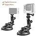 Heavy Duty Camera Car Windshield Mount with 1/4-20 Adapter for GoPro Hero Series and All Cameras