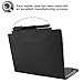 Infiland Lenovo Yoga Book Case, Folio Premium PU Leather Stand Cover For Lenovo Yoga Book 2-in-1 10.1-Inch tablet (Android and Windows Version) -Black