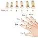 Thinvik [2 Piece] Plastic Mallet Dip Finger Support Brace Splint Joint Protection Injury - Knuckle 48-53mm