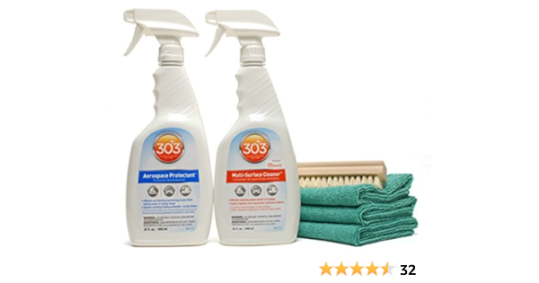 Amazon Com 303 Aerospace Protectant Cleaner Combo Clean Protect Vinyl Rubber Leather Automotive
