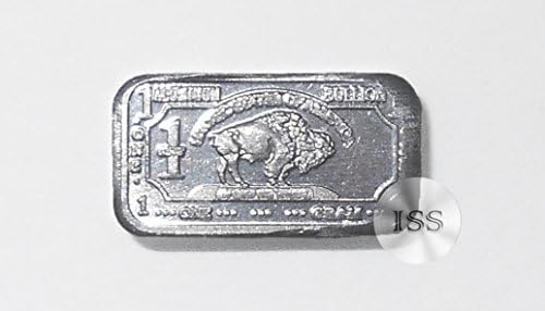 Fine .999 (Aluminum) Buffalo Bison Bars, Each Weighs 1 Gram, 1g Ingot, Superb Addition to Metal Collection, Part of a Unique Collectable Series, Iconic Design, Pure Fractional Industrial (Aluminum)
