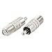 Conwork 6-Pack, F Type Female to RCA Male Coax Coaxial Cable Audio Adapter Connector primary
