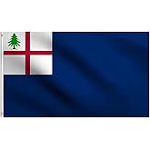 DMSE Bunker Hill American Revolution War England 1775 Breed's Flag 3X5 Ft Foot 100% Polyester 100D Flag UV Resistant (3' X 5' Ft Foot)