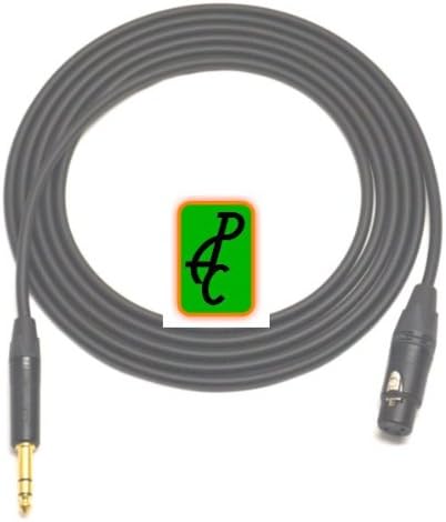 100 ft Mogami 2534 Quad Balanced Microphone Cable Neutrik XLR Female - 1/4" TRS