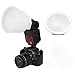 Leoie Fashion and Commercial Lighting Flash Modifying Kit Universal Cloud lambency flash diffuser White dome cover and fits all flashes like Canon Nikon Sony