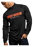 Harley-Davidson Men's Turn To Victory Performance Mock Neck Shirt 5P34-HB4L (L)