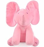 Elephant Peek A Boo Animated Flappy Plush Toys