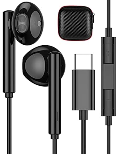 TITACUTE USB C Headphones Wired Earbuds with Microphone Noise