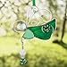 BANBERRY DESIGNS Irish Angel Suncatcher Stained Glass Ornament with Shamrock