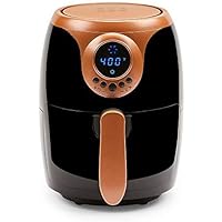 Copper Chef 2 QT Air Fryer - Turbo Cyclonic Airfryer With Rapid Air Technology For Less Oil-Less Cooking. Includes…