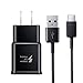 Adaptive Fast Wall Charger Adapter with USB Type C to A Cable Cord Compatible Samsung Galaxy S9 / S9+ / S8 / S8 Plus/Active/Note 8 / Note 9 and More