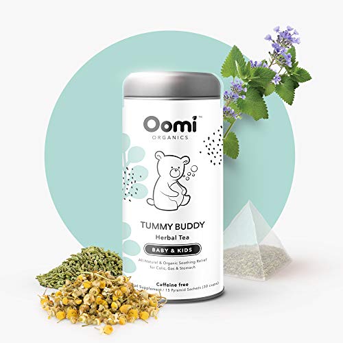 Baby Gas Relief, Colic, & Acid Reflux Relief Herbal Tea by Oomi USDA