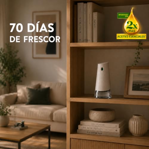 Active Fresh Kit Ambientador Automático, Lavanda, Difusor + 4 Recambios, 280 Días