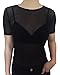 Women's Short Sleeve Long Sleeve Bodycon Clubwear Sheer Pure Mesh Tops T Shirts