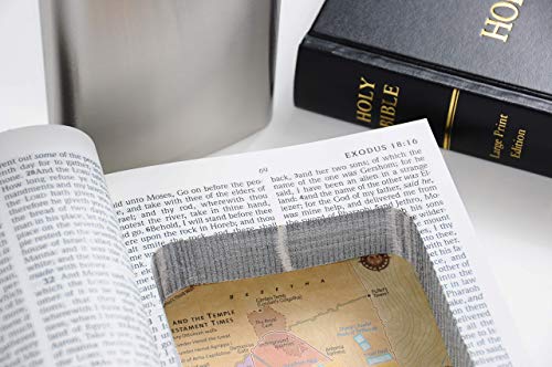 Angel or Devil Halloween Costume Accessory - Black Holy Bible Book Safe w/ 8oz Hidden Steel Flask - Nun Jesus Pope Priest Moses Supernatural - Thumbnail 6