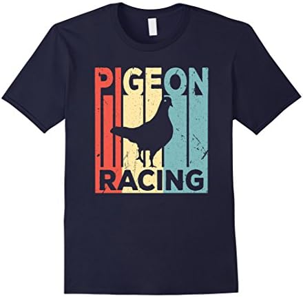 Mens Pigeon Racing Vintage T Shirt XL Navy